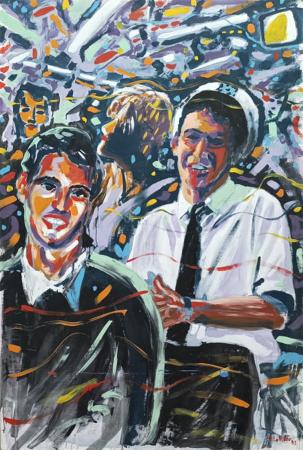 Art work by A. Lo Pinto  Figure - oil table 